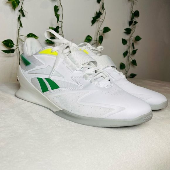 Rebook The Pump White/ Green Lifting Shoes Men’s S: 13